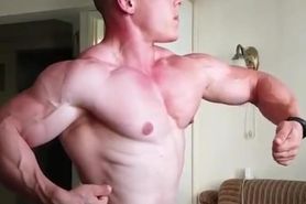 Sexy young Bodybuilder posing