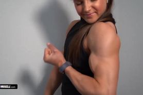 Emily brand muscle arms with huge biceps