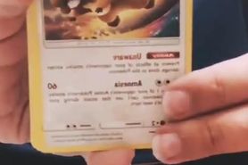 Teen Pokémon Trainer opens a Decent pack of Pokémon Cards . Add Onlyfans to see nude openings