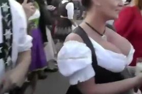 German tits on the october fest