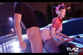 Big tits sex dolls enjoy hard pussy drilling time