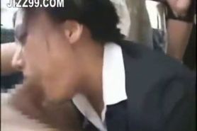 office lady hardcore anal sex on bus