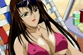 Anime sex slave in ropes pussy drilled hard in group