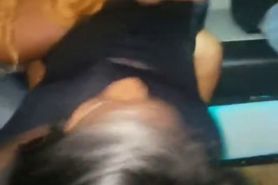 Girls eating pussy on party bus