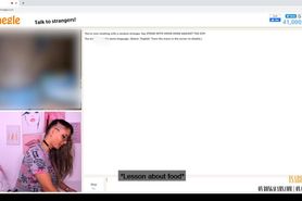 I was doing some university assignments and then I was in a sexcall in Omegle - Teacher & Schoolgirl