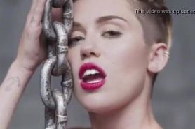 Miley Cyrus uncensored Wrecking Ball video clip