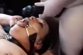 Amaya's Throat is Fucked by her GFs BBC Strap-on