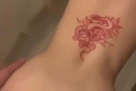 tiny tattooed goth teen fucked in shower