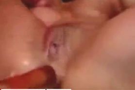 Flexible Brunette Bends Over To Masturbate - video 3