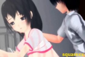 3D hentai of young teen fucking