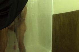 fun in shower with husband