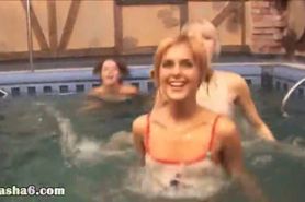 sexy lezzies in the swimming pool - video 13