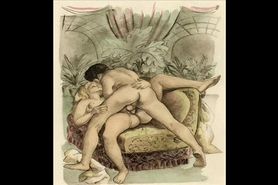 Vintage classical hardcore sex art