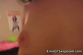 Slimy Cock sucking emo whore sucking part2 - video 2