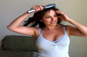 Aunt Judy's - Watch this hot brunette MILF and her dildo