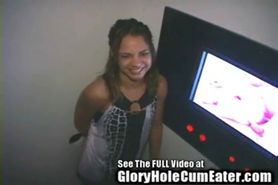 Sexy Latina Slurping Down Perverts Dicks At A Tampa Gloryhole