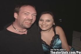 Sierra Snow Gets Gangbang in Porn Theater