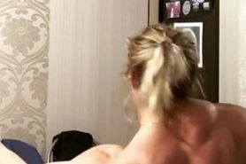Muscled back dancing