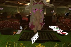 Bunny Girl loses everything while gambling [VRchat ERP] Intense moaning, nudity, lesbian scissoring