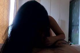 Asian student want to be fuck rough in the morning - doggystyle POV