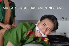 Thai model in police uniform vietnam cleave gagged and fucked
