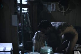 Teen gets an afternoon quickie fuck in the trailer park