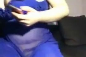 Arab BBW Sara Strips Dances on Webcam