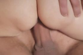 Beautiful blond riding on her mans dick and cant get enough - video 1