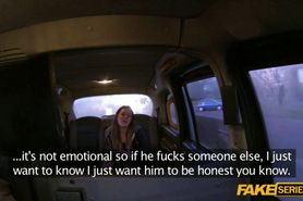 Brunette Cheating teen gets her pussy tested by the driver