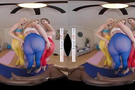 Naughty America - Aiden Ashley Ashley Lane and Zoe Sparx get an even deeper stretch after their yoga session