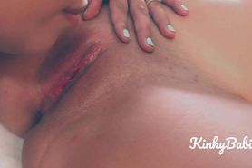 Dripping Close Up Pussy Licking and Lesbian Fingering ASMR (Audio and Visual) - KinkyBabies