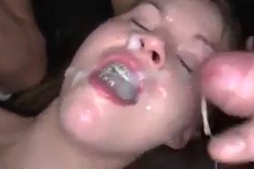 College Girl Gets Fucked And Bukkaked At Student Orgy