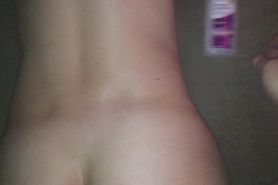 Getting My Tight Butthole Fingered & Fucked - Shaking Girl Orgasm & Cum Splashed