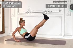 10 MIN ABS + YOGA - a slow and relaxed workout for super strong abs / No Equipment I Pamela Reif