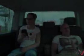 Fucking 2 girls in a car