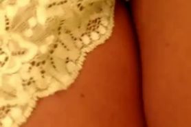 Busty shows her tits in her house - video 1