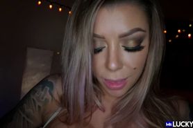 Hot Tattooed Blonde Karma Suck And Screw A Huge Cock - Mr Lucky