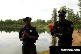 Cambodian Cop Maxine X Fucked By 7 Big Black Zombie Cocks!