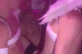 Two angel boys have fun having sex in public
