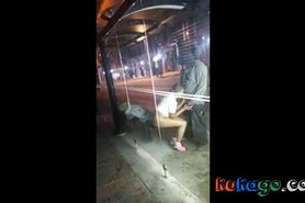 Homeless man getting head in down town Baltimore City