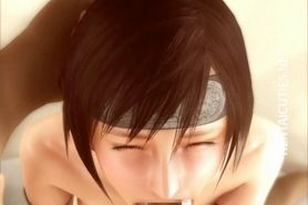 Sexy 3D anime chick taking a big black dick