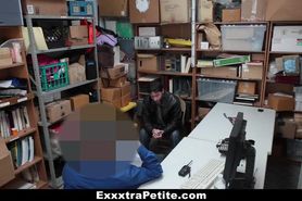 Shoplyfter - Hot Teen Fucked For Stealing Infront Of Dad