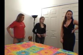 4 Hot College Lesbians Fuck with Dildos.