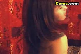 Sexy asian babe cunt massage