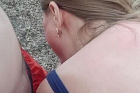 Blowjob to a guy on the public beach that I just met. I've cheated my boy ) #ass_dasd