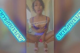 SEXY TEEN SHYRA FOXX SQUIRTS IN FRONT OF NEIGHBORS