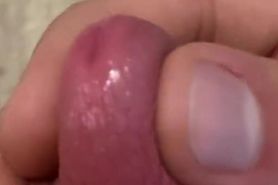 Amazing pissing hole and cock mastrubation closeup