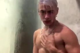Aaron Fuller Hot Muscle Tease in Shower