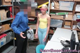 Sexy black criminal teen with small tits