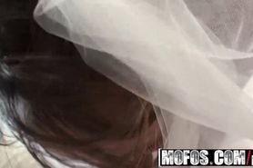 Mofos - Bride to be Stacey Hopkins gets fucked in her veil and blindefold